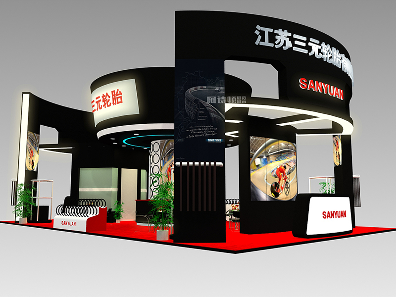 輪胎展臺(tái)設(shè)計(jì)搭建