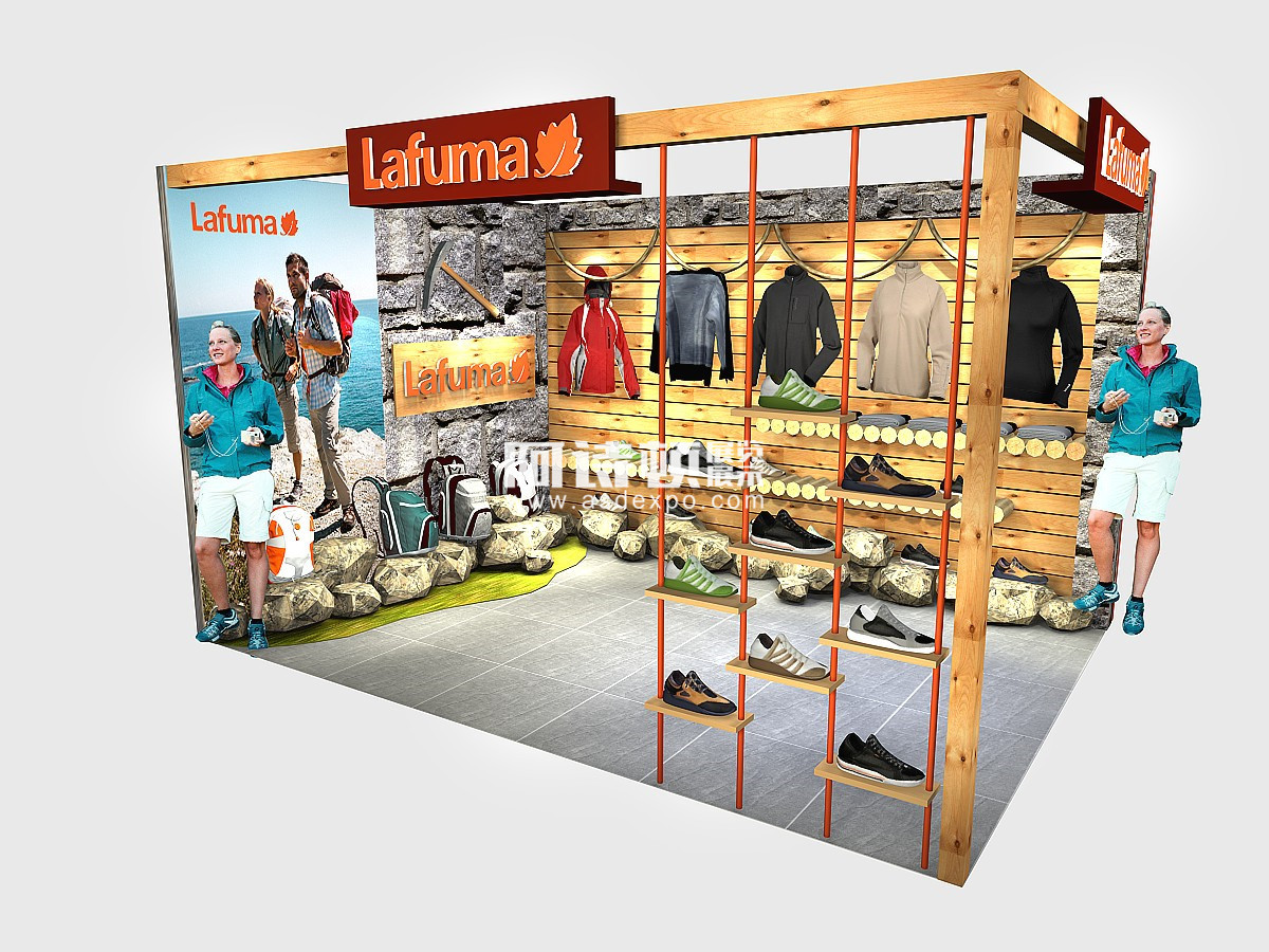 Lafuma樂飛葉戶外品牌 商場道具 商業(yè)陳列設計制作